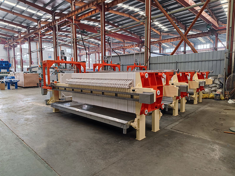 filter cloth washing filter press
