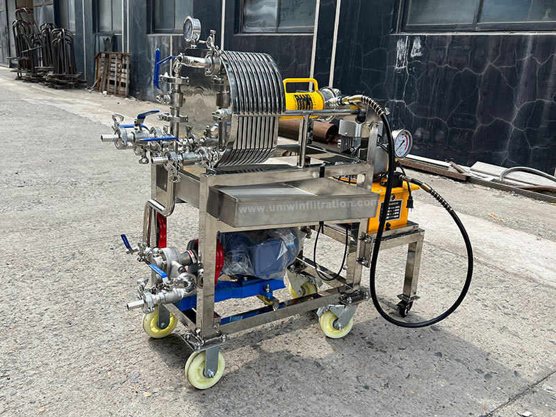Stainless steel plate and frame filter