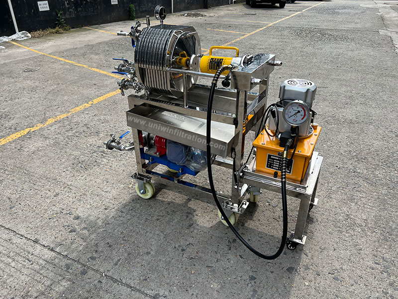 Stainless steel plate and frame filter