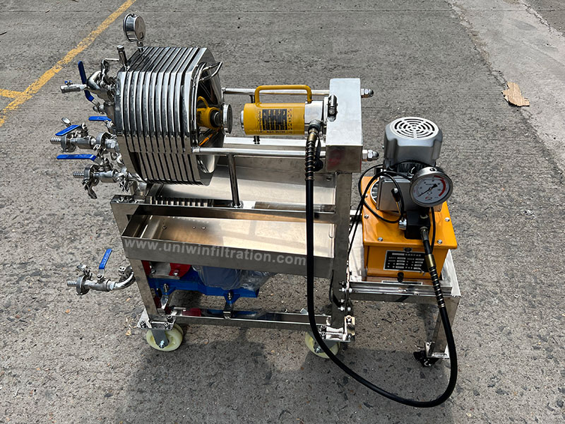 Stainless steel plate and frame filter