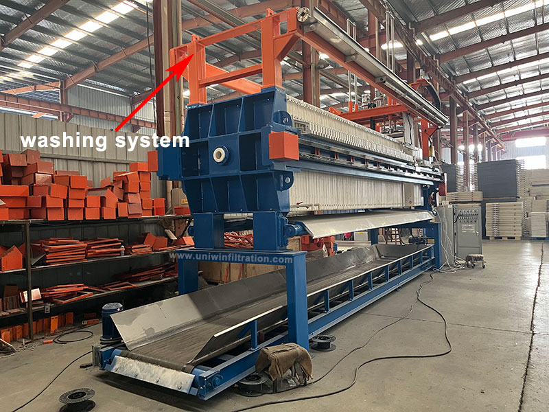 filter cloth washing system