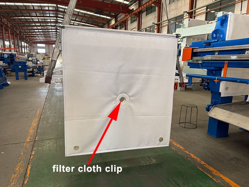 filter cloth clip
