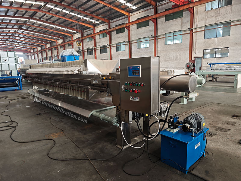 Stainless steel diaphragm filter press