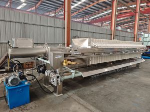 Stainless steel diaphragm filter press