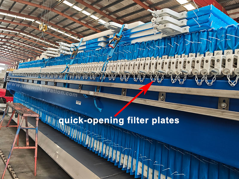 quick opening filter plates